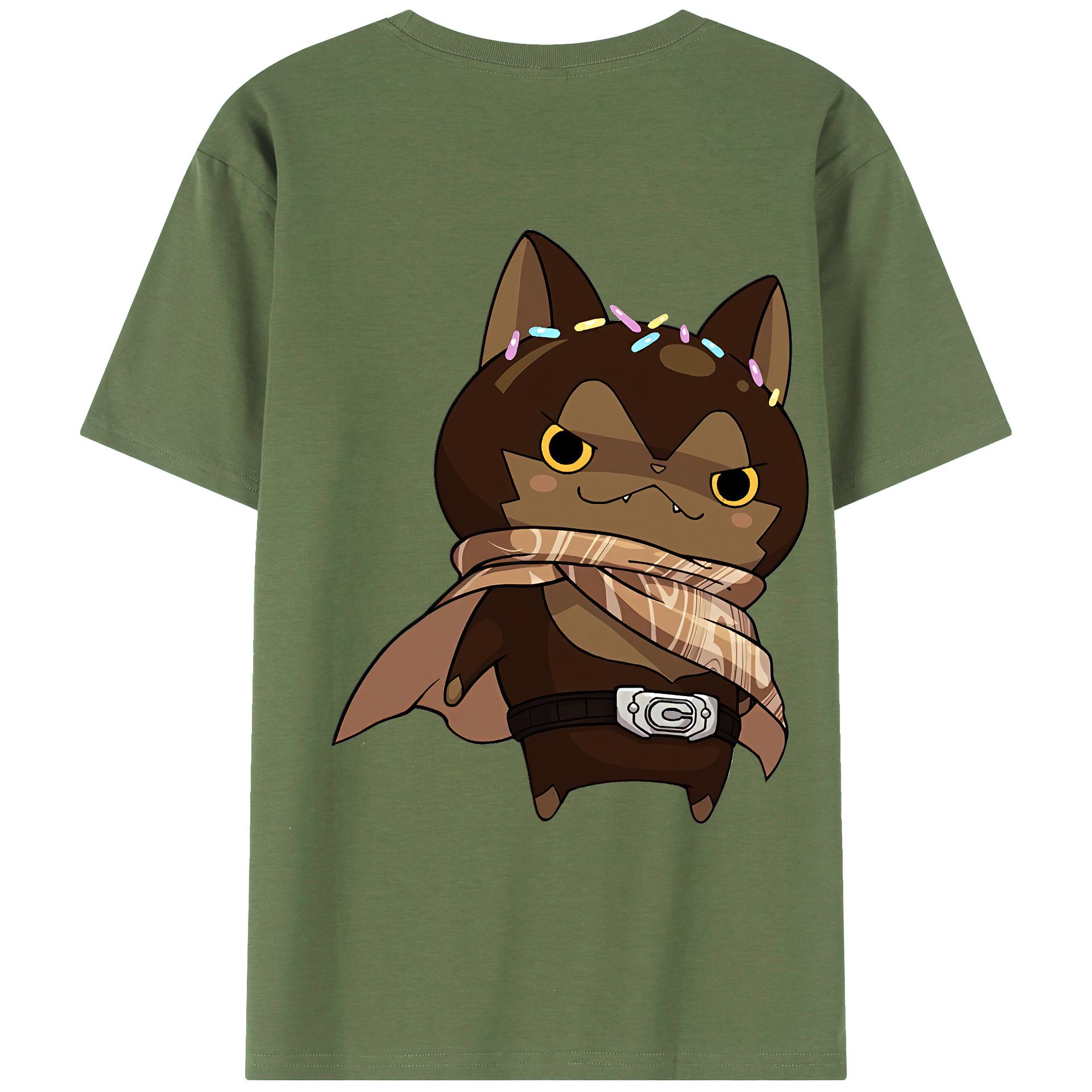 （画像用） 妖怪ウォッチ Yo-kai Watch 綿100％ メンズ半袖Tシャツ（バックプリント） 通気性